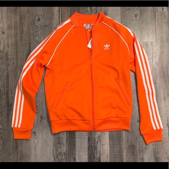 adidas orange track jacket